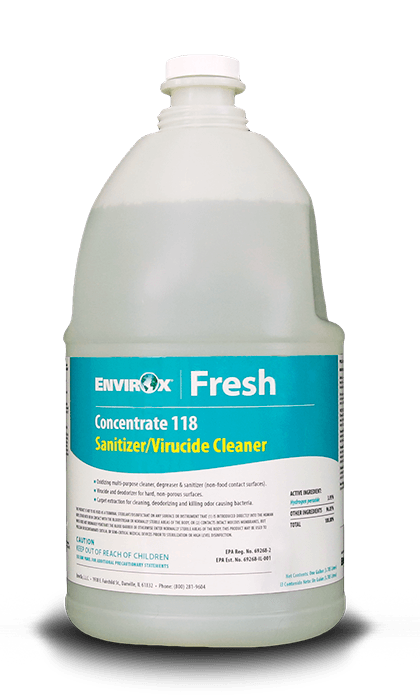 ENVIROX SANITIZ/VIRUCIDE CLNR CNCTR 118 4/1GL/CS